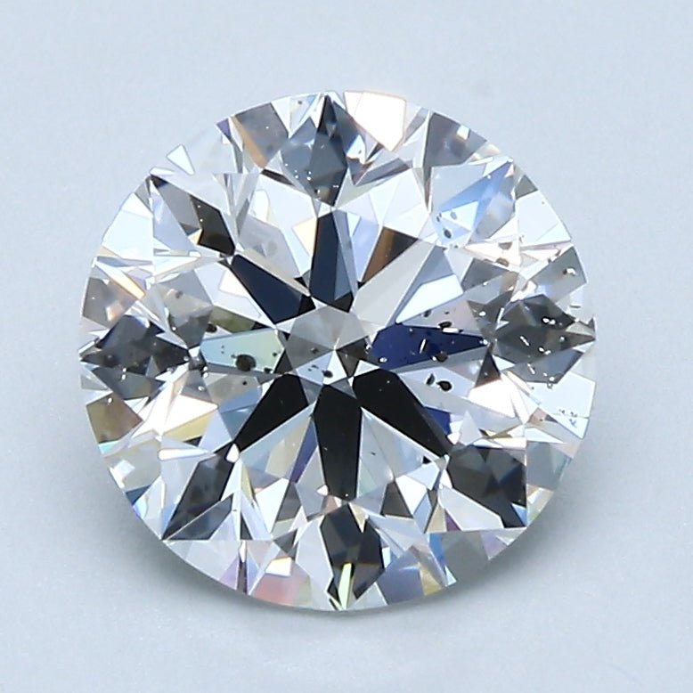 2 Carat Round Cut Natural Diamond - E SI2 - 2.11ct - EX Cut Grade