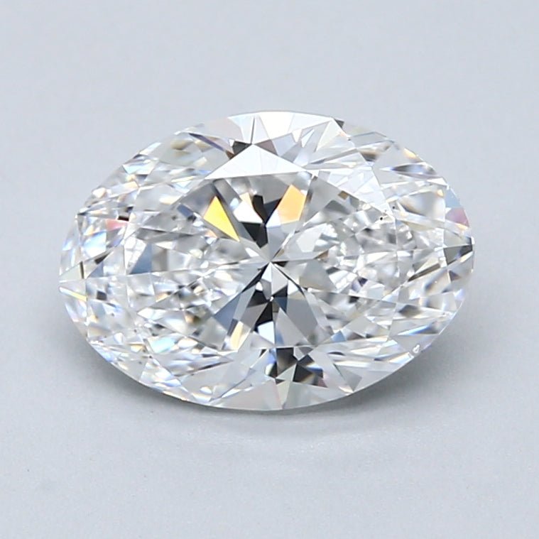 2 Carat Oval Cut Natural Diamond - D VS2 - 2.2ct - VG Cut Grade - Diamonds By Rothschild