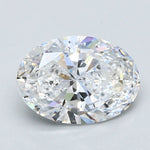 2 Carat OVAL - Natural Diamond - 1.8 - D - SI2 - EX - EX - Diamonds By Rothschild