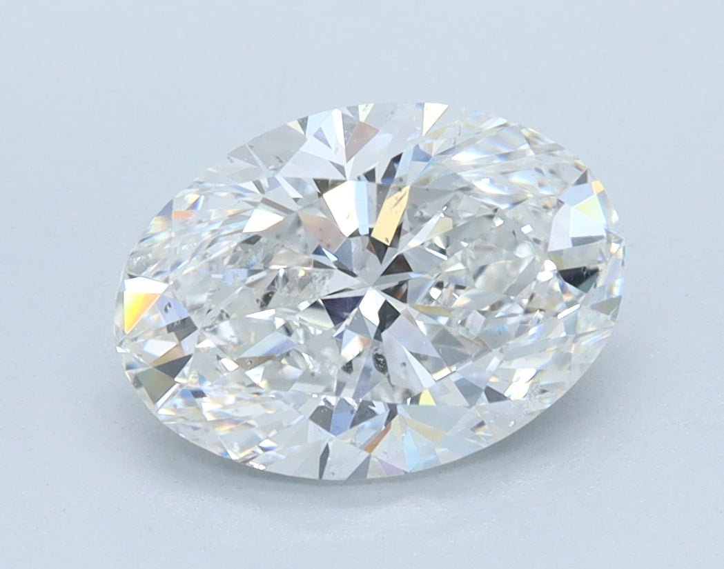 2 Carat Oval - Natural Diamond - 1.8 - F - SI2 - EX - VG - Diamonds By Rothschild
