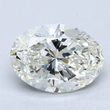 2 Carat Oval - Natural Diamond - 1.8 - I - Very Slightly Included - VG - EX - EX - Diamonds By Rothschild