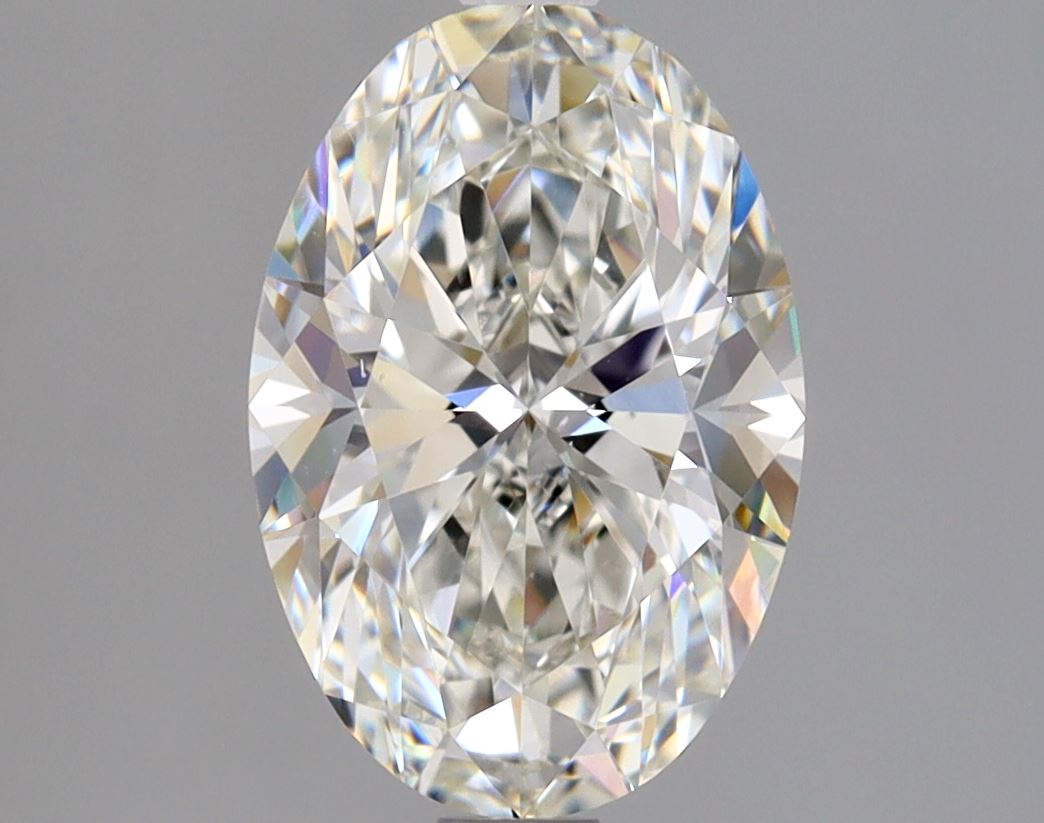 2 Carat OVAL - Natural Diamond - 1.9 - H - VS2 - EX - EX - Diamonds By Rothschild