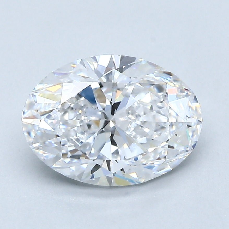 2 Carat Oval - Natural Diamond - 2 - D - SI1 - VG - EX - EX - Diamonds By Rothschild