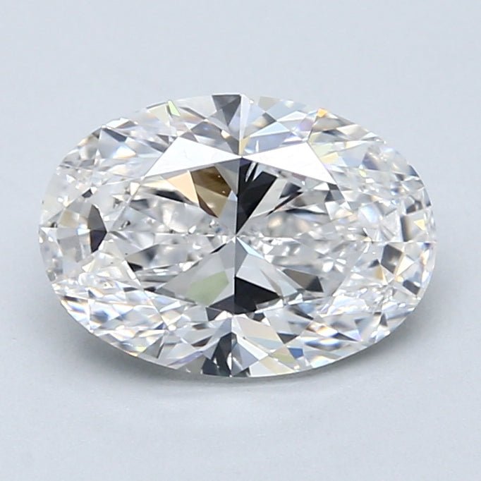 2 Carat Oval - Natural Diamond - 2 - E - SI1 - VG - EX - EX - Diamonds By Rothschild
