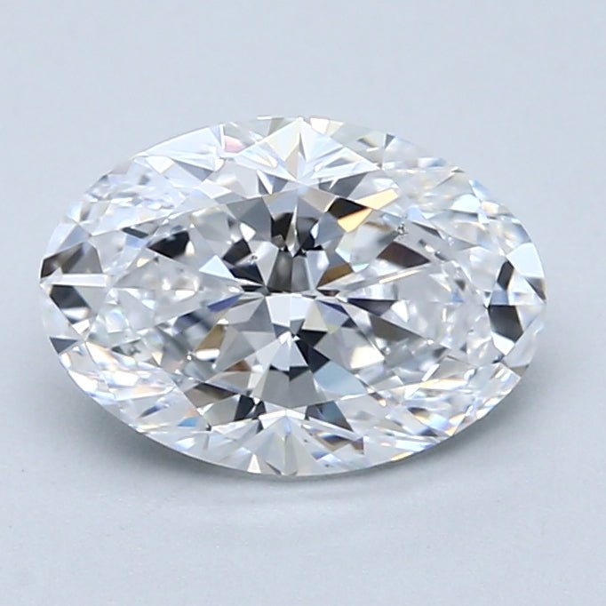 2 Carat Oval - Natural Diamond - 2.01 - D - SI1 - VG - EX - EX - Diamonds By Rothschild