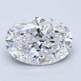 2 Carat Oval - Natural Diamond - 2.01 - D - SI2 - VG - EX - EX - Diamonds By Rothschild