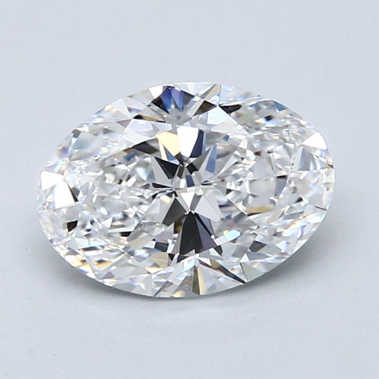 2 Carat Oval - Natural Diamond - 2.01 - D - VS1 - VG - EX - VG - Diamonds By Rothschild