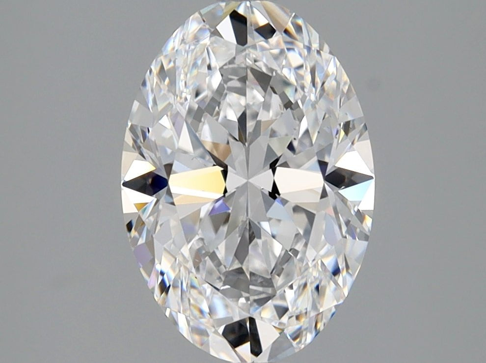 2 Carat OVAL - Natural Diamond - 2.01 - D - VS2 - EX - EX - Diamonds By Rothschild