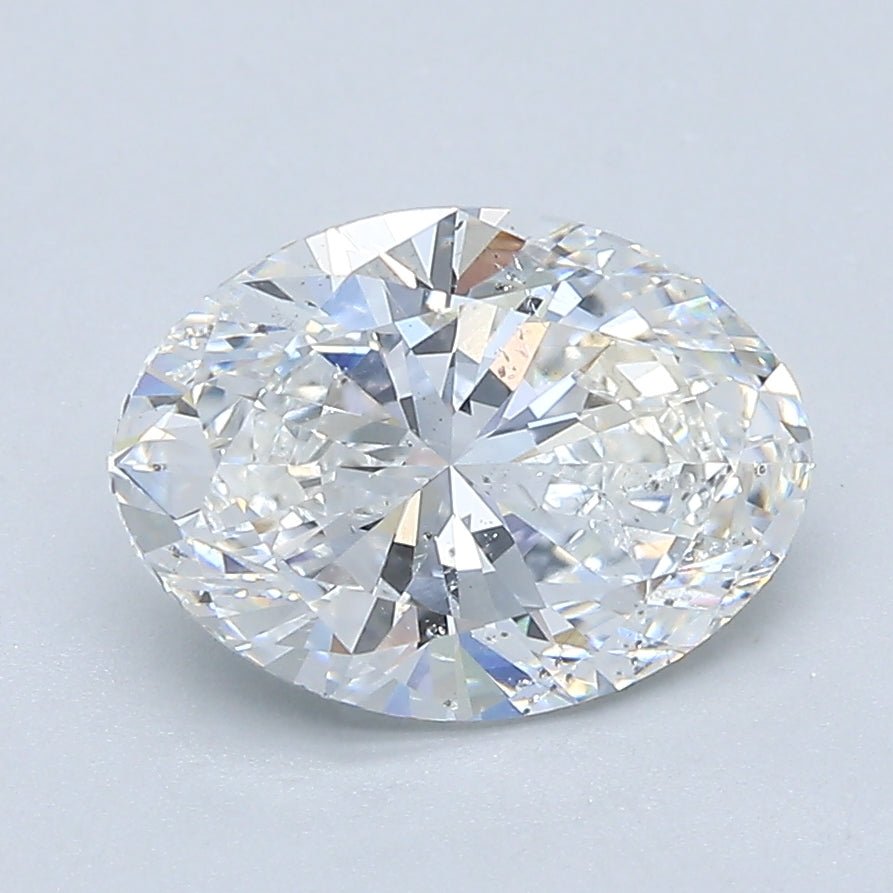 2 Carat Oval - Natural Diamond - 2.01 - E - SI2 - VG - EX - VG - Diamonds By Rothschild