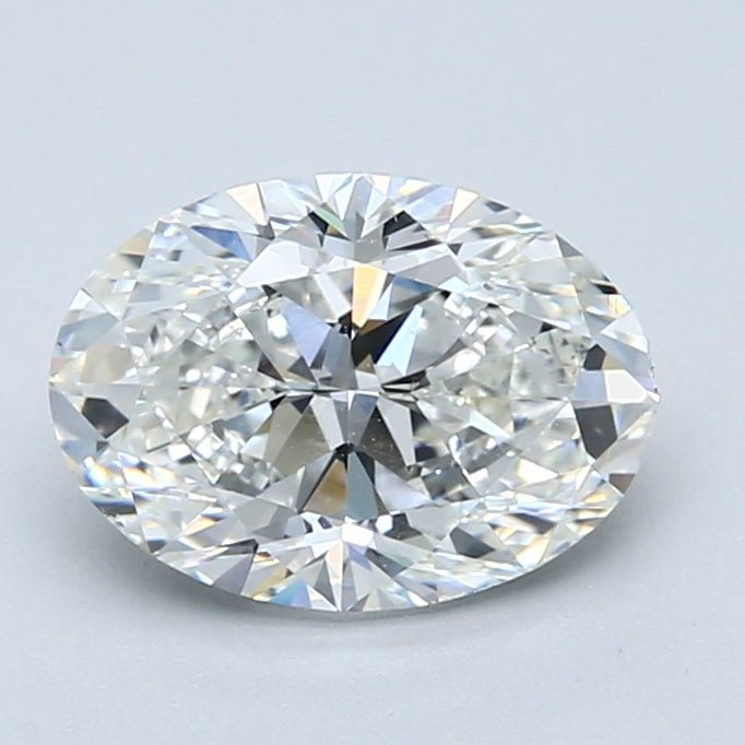 2 Carat Oval - Natural Diamond - 2.01 - E - VS2 - VG - EX - EX - Diamonds By Rothschild