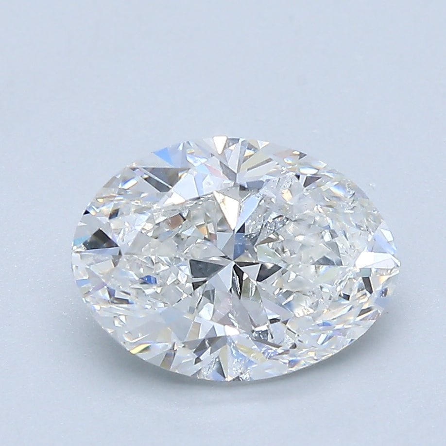 2 Carat Oval - Natural Diamond - 2.01 - F - SI2 - VG - VG - Diamonds By Rothschild