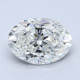 2 Carat OVAL - Natural Diamond - 2.01 - G - VS2 - VG - EX - EX - Diamonds By Rothschild