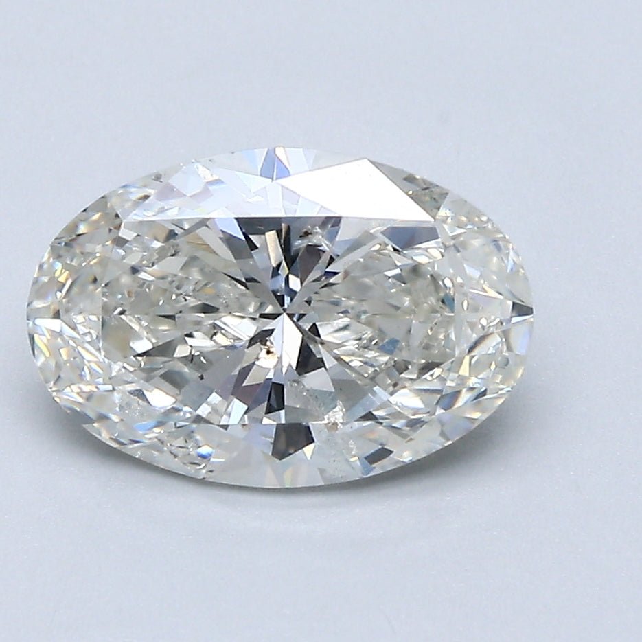 2 Carat Oval - Natural Diamond - 2.01 - H - SI2 - EX - VG - Diamonds By Rothschild