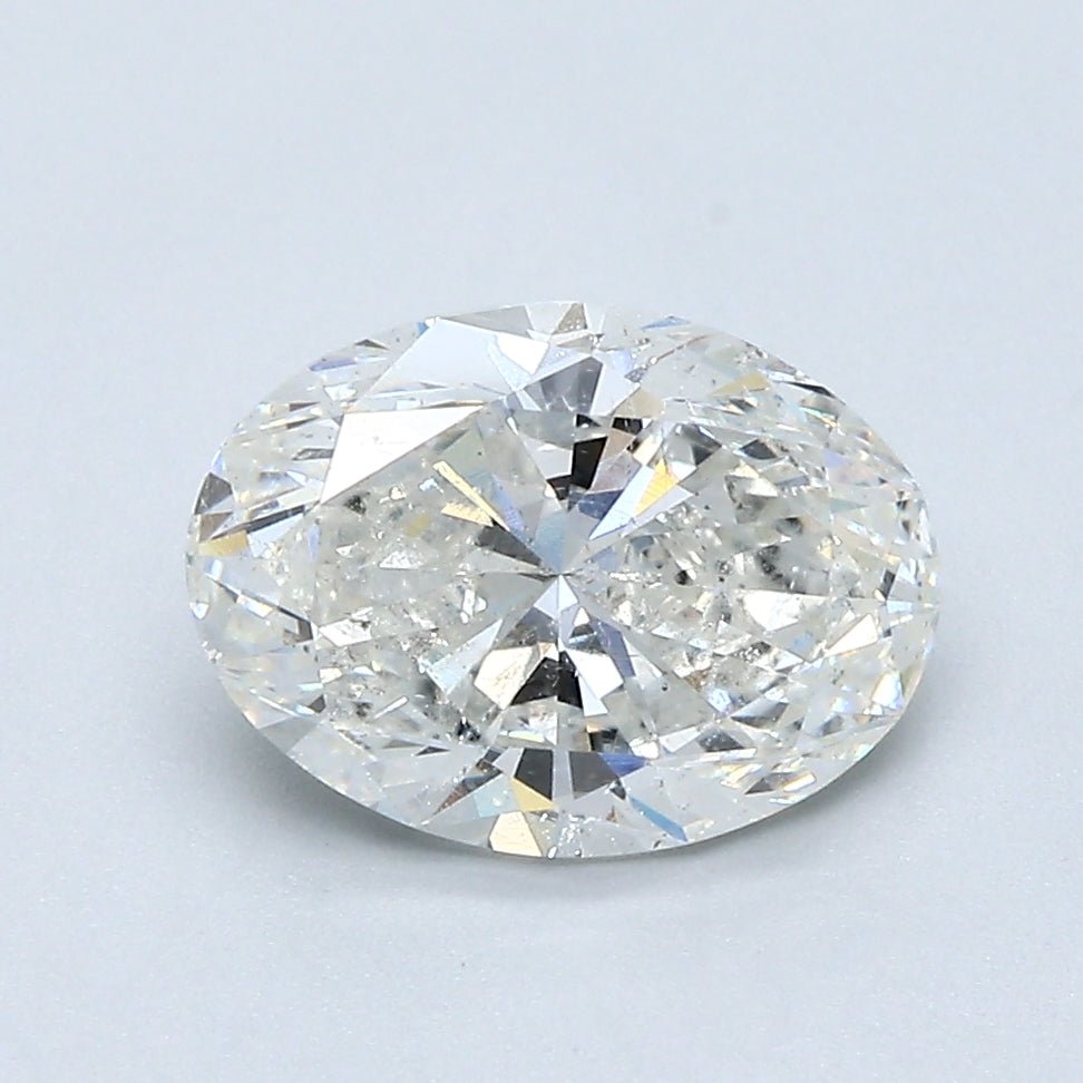 2 Carat Oval - Natural Diamond - 2.01 - H - SI2 - VG - EX - EX - Diamonds By Rothschild