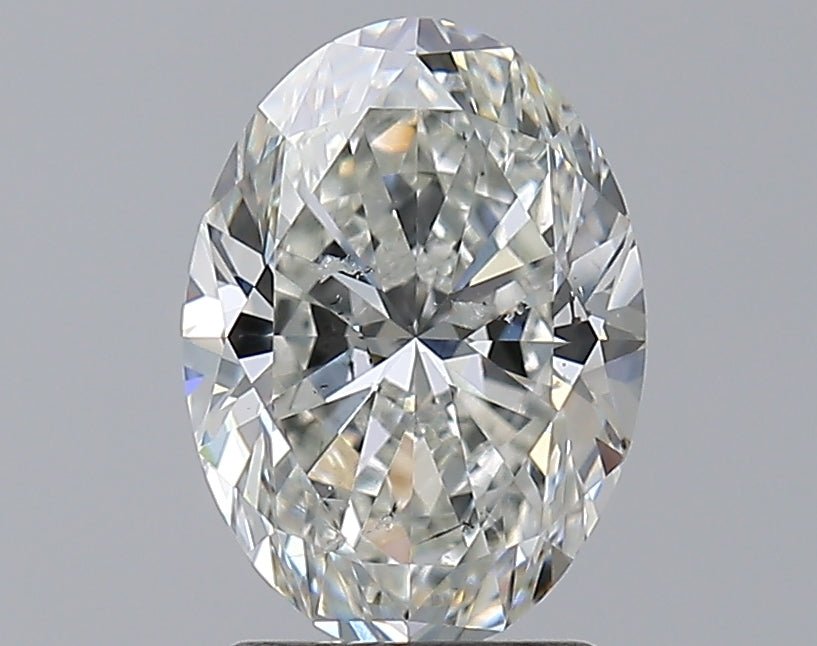 2 Carat Oval - Natural Diamond - 2.01 - H - SI2 - VG - EX - EX - Diamonds By Rothschild