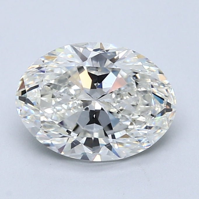 2 Carat Oval - Natural Diamond - 2.01 - H - SI2 - VG - EX - EX - Diamonds By Rothschild