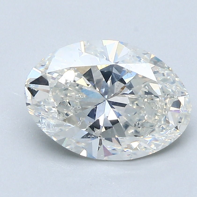2 Carat OVAL - Natural Diamond - 2.01 - H - SI2 - VG - EX - VG - Diamonds By Rothschild