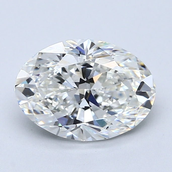 2 Carat OVAL - Natural Diamond - 2.01 - H - VS2 - VG - EX - EX - Diamonds By Rothschild