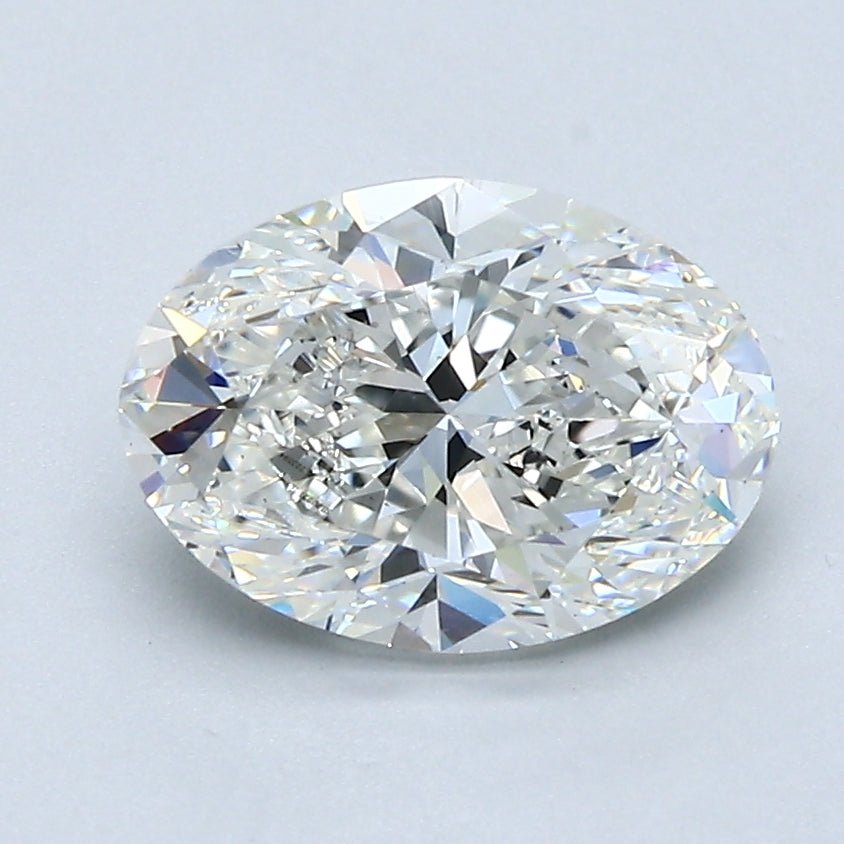 2 Carat Oval - Natural Diamond - 2.01 - H - VS2 - VG - EX - VG - Diamonds By Rothschild