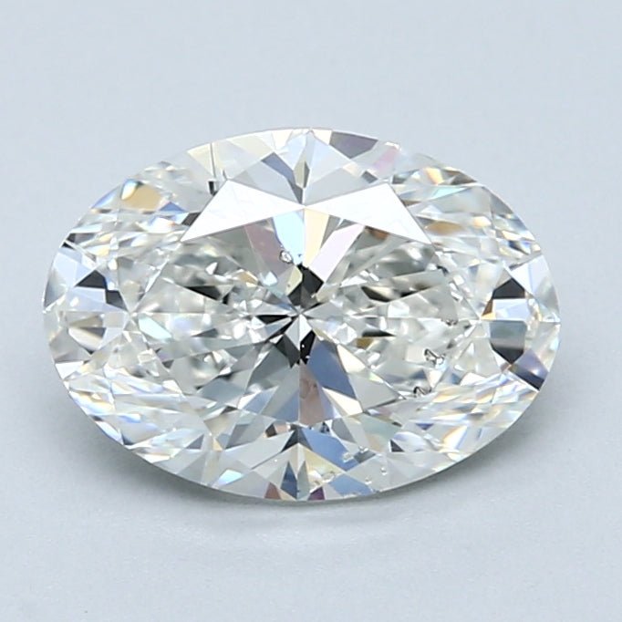 2 Carat Oval - Natural Diamond - 2.02 - G - SI1 - VG - EX - EX - Diamonds By Rothschild