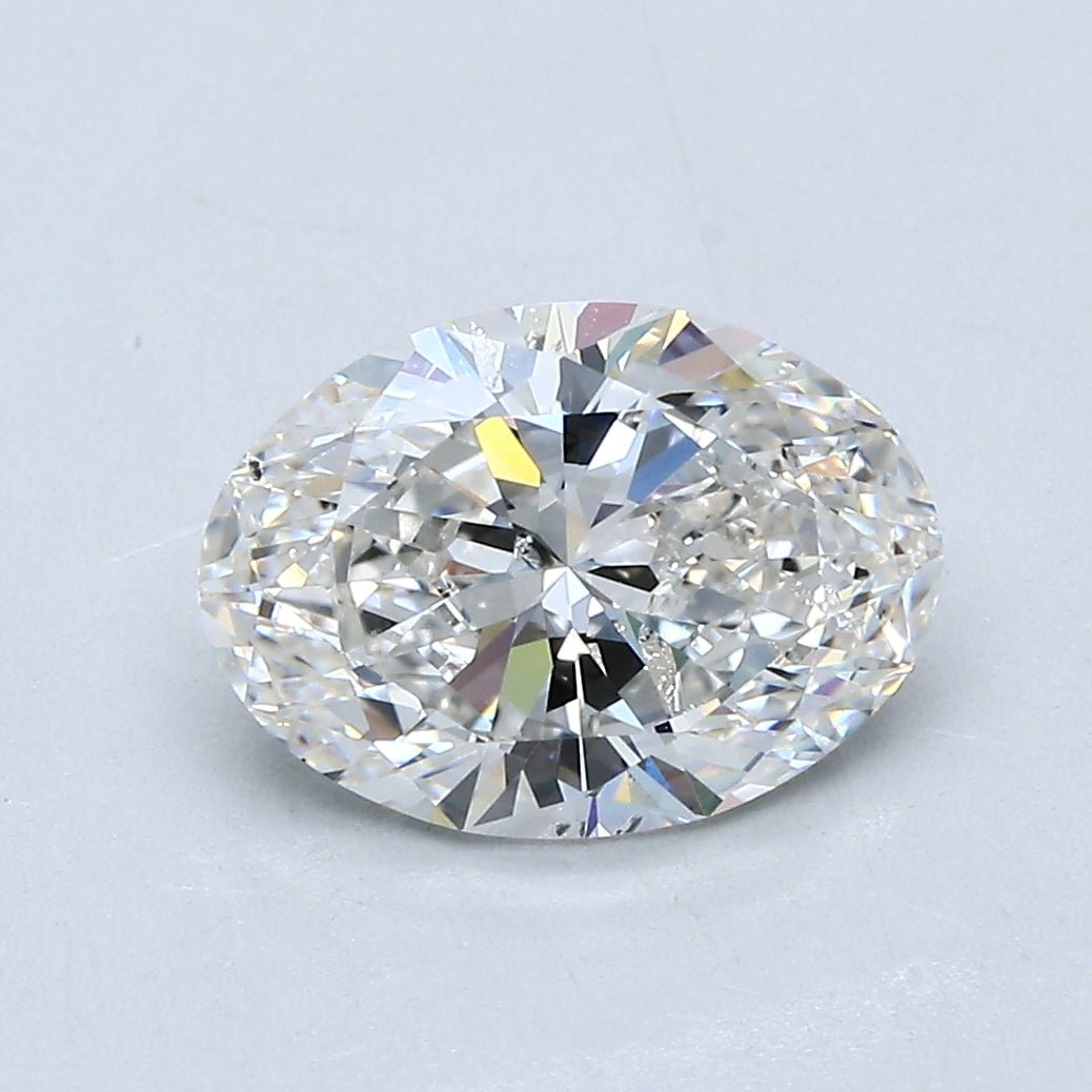 2 Carat Oval - Natural Diamond - 2.02 - G - SI2 - VG - EX - EX - Diamonds By Rothschild