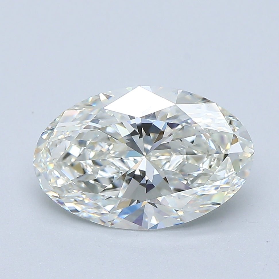 2 Carat Oval - Natural Diamond - 2.02 - H - VVS1 - EX - EX - Diamonds By Rothschild