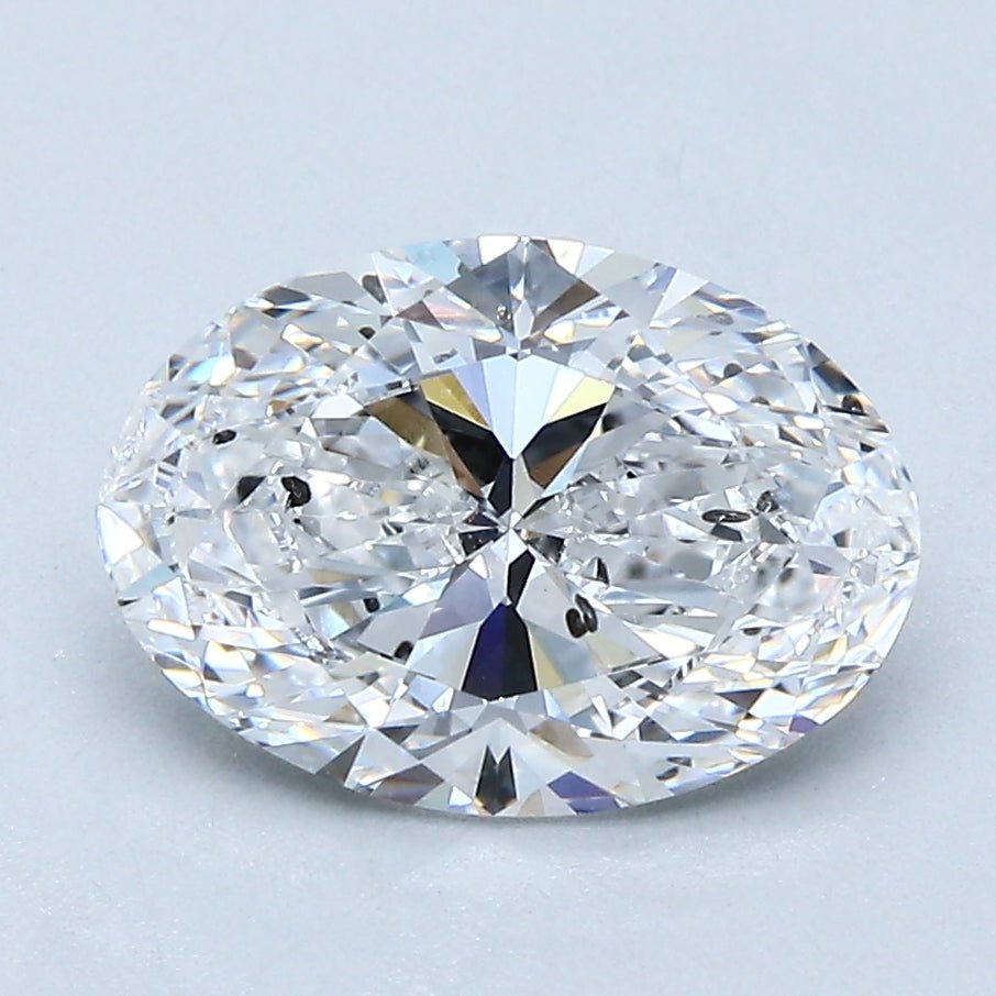 2 Carat Oval - Natural Diamond - 2.21 - D - SI2 - VG - EX - EX - Diamonds By Rothschild