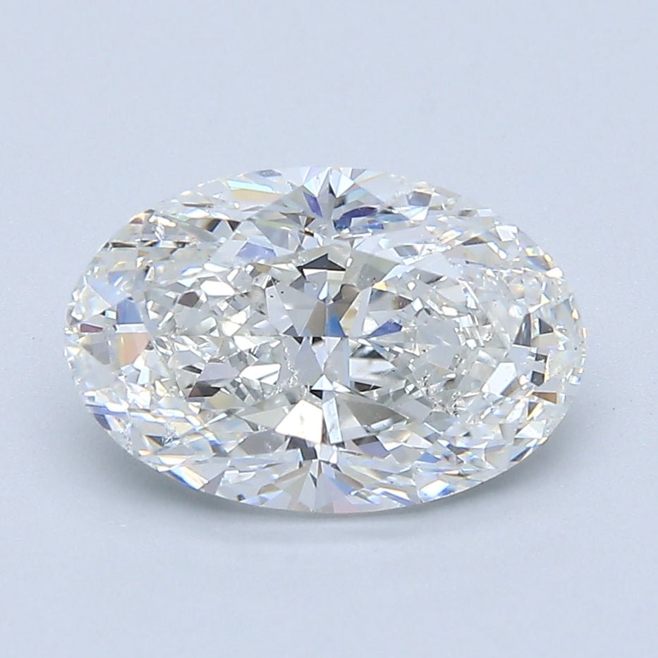 2 Carat Oval - Natural Diamond - 2.21 - G - SI1 - EX - EX - Diamonds By Rothschild