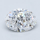 2 Carat OVAL - Natural Diamond - D - SI1 - 2.01 - EX - EX - EX - Diamonds By Rothschild