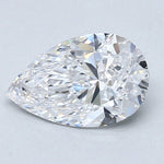 2 Carat Pear Cut Natural Diamond - D VVS2 - 1.8ct - VG Cut Grade - Diamonds By Rothschild