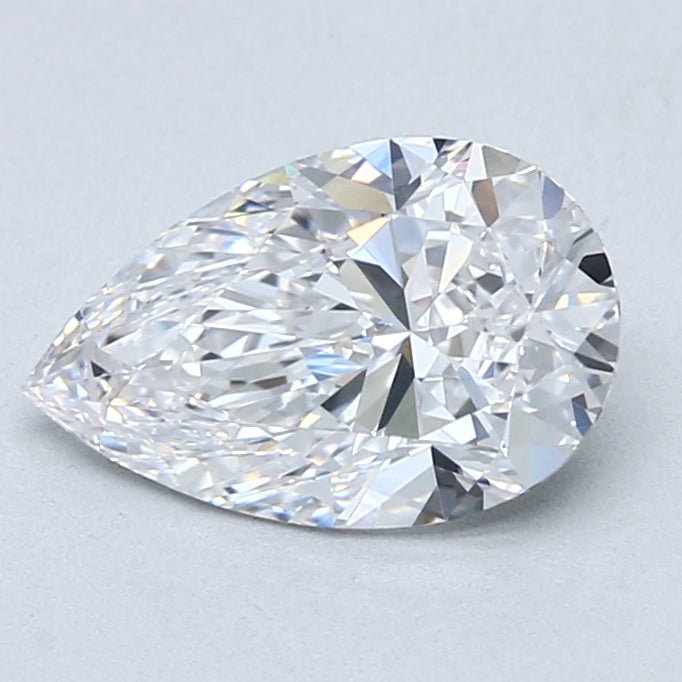 2 Carat Pear Cut Natural Diamond - D VVS2 - 1.8ct - VG Cut Grade - Diamonds By Rothschild