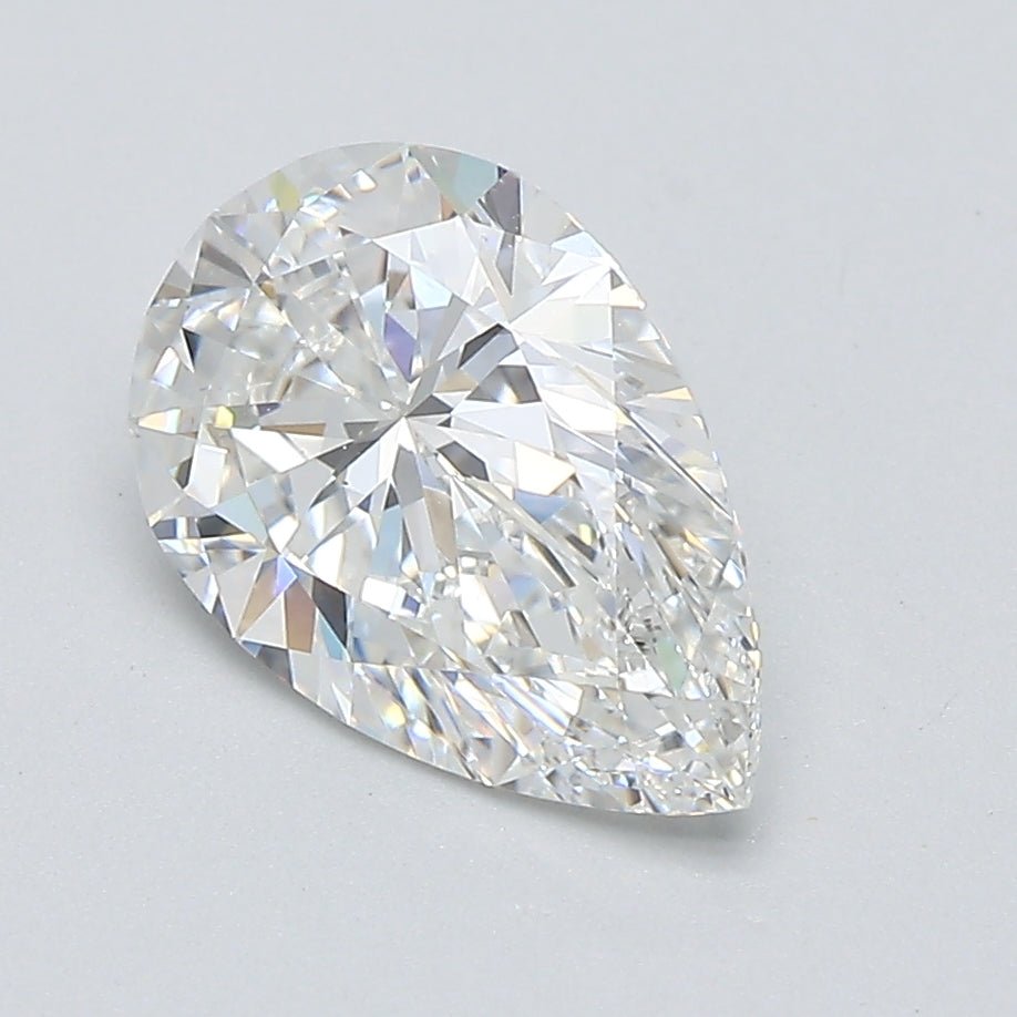 2 Carat Pear - Natural Diamond - 1.8 - F - VS2 - EX - EX - Diamonds By Rothschild