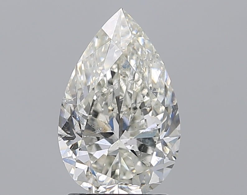 2 Carat Pear - Natural Diamond - 2 - J - SI2 - VG - EX - EX - Diamonds By Rothschild