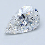 2 Carat PEAR - Natural Diamond - 2.01 - D - SI1 - G - G - f - Diamonds By Rothschild