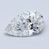 2 Carat Pear - Natural Diamond - 2.01 - D - SI1 - VG - EX - EX - Diamonds By Rothschild