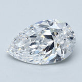 2 Carat Pear - Natural Diamond - 2.01 - D - SI1 - VG - EX - EX - Diamonds By Rothschild