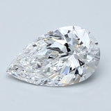 2 Carat Pear - Natural Diamond - 2.01 - D - VS2 - VG - EX - EX - Diamonds By Rothschild