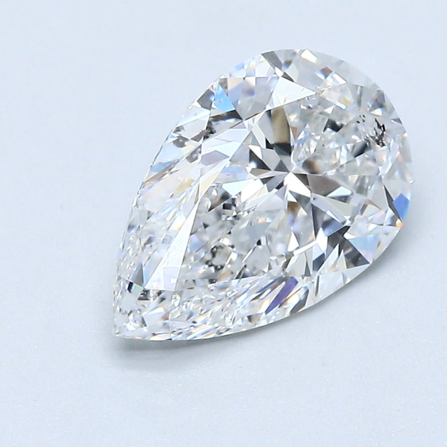 2 Carat Pear - Natural Diamond - 2.01 - E - SI2 - EX - EX - Diamonds By Rothschild