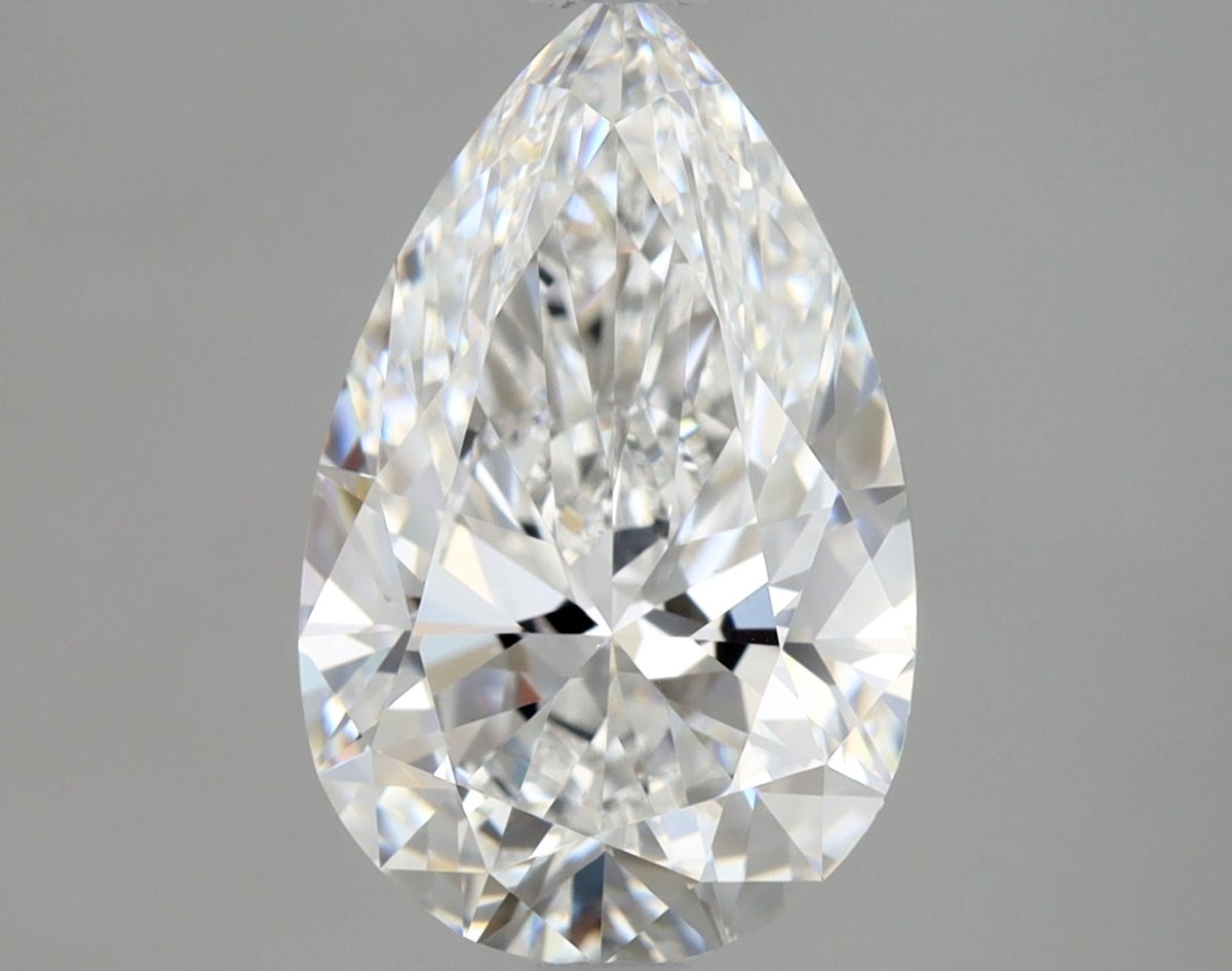 2 Carat Pear - Natural Diamond - 2.01 - E - VS2 - VG - EX - EX - Diamonds By Rothschild