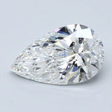 2 Carat Pear - Natural Diamond - 2.01 - F - SI2 - VG - EX - EX - Diamonds By Rothschild
