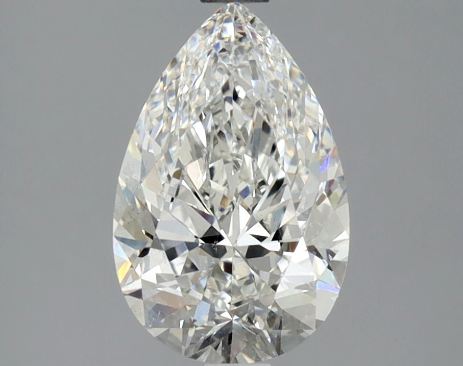 2 Carat Pear - Natural Diamond - 2.01 - G - SI1 - EX - EX - Diamonds By Rothschild