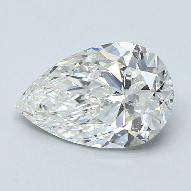 2 Carat Pear - Natural Diamond - 2.01 - G - SI2 - VG - EX - EX - Diamonds By Rothschild