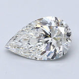 2 Carat Pear - Natural Diamond - 2.01 - G - SI2 - VG - EX - EX - Diamonds By Rothschild