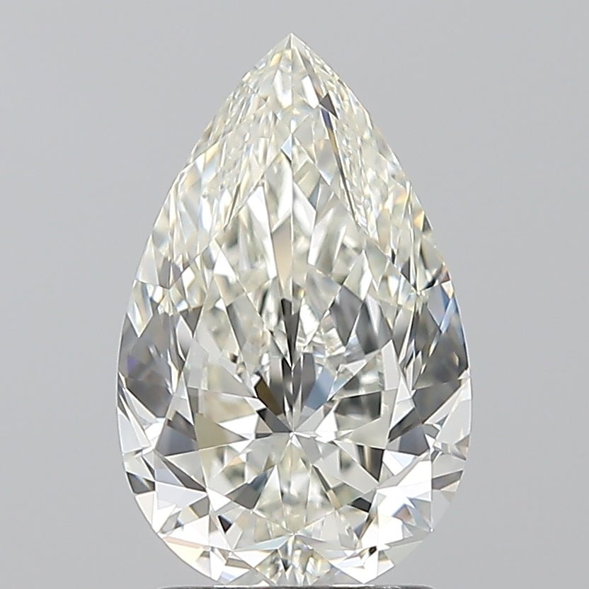 2 Carat Pear - Natural Diamond - 2.01 - H - VS1 - VG - EX - EX - Diamonds By Rothschild
