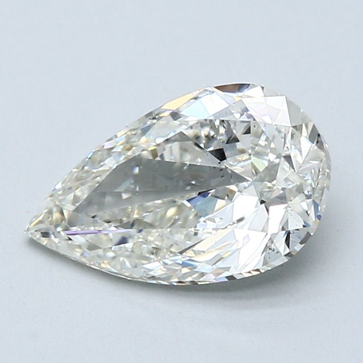 2 Carat Pear - Natural Diamond - 2.01 - I - SI1 - VG - EX - VG - Diamonds By Rothschild