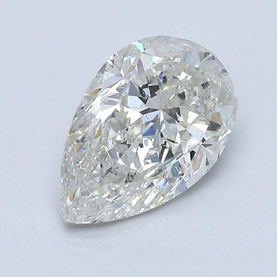 2 Carat Pear - Natural Diamond - 2.01 - I - SI2 - VG - EX - EX - Diamonds By Rothschild