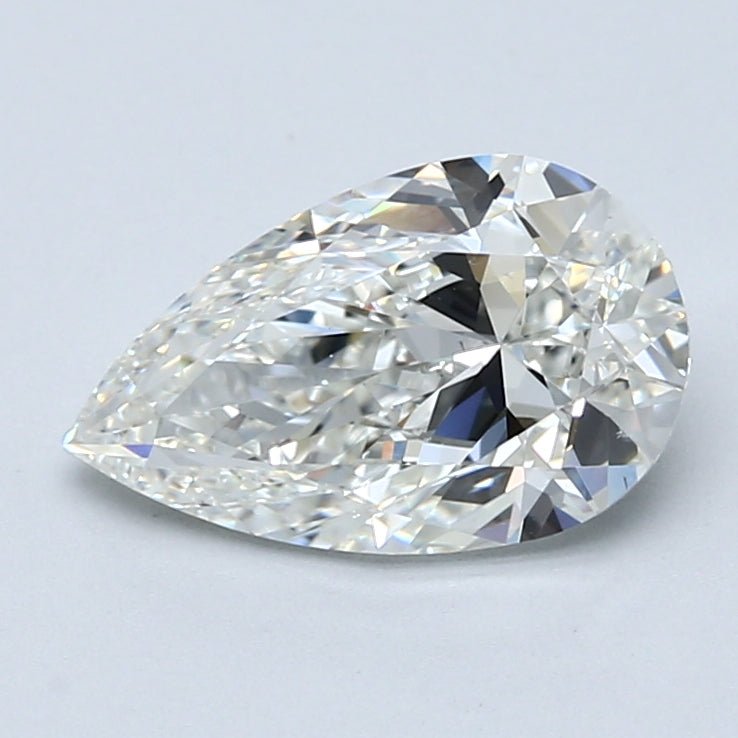 2 Carat Pear - Natural Diamond - 2.01 - I - VS2 - VG - EX - VG - Diamonds By Rothschild