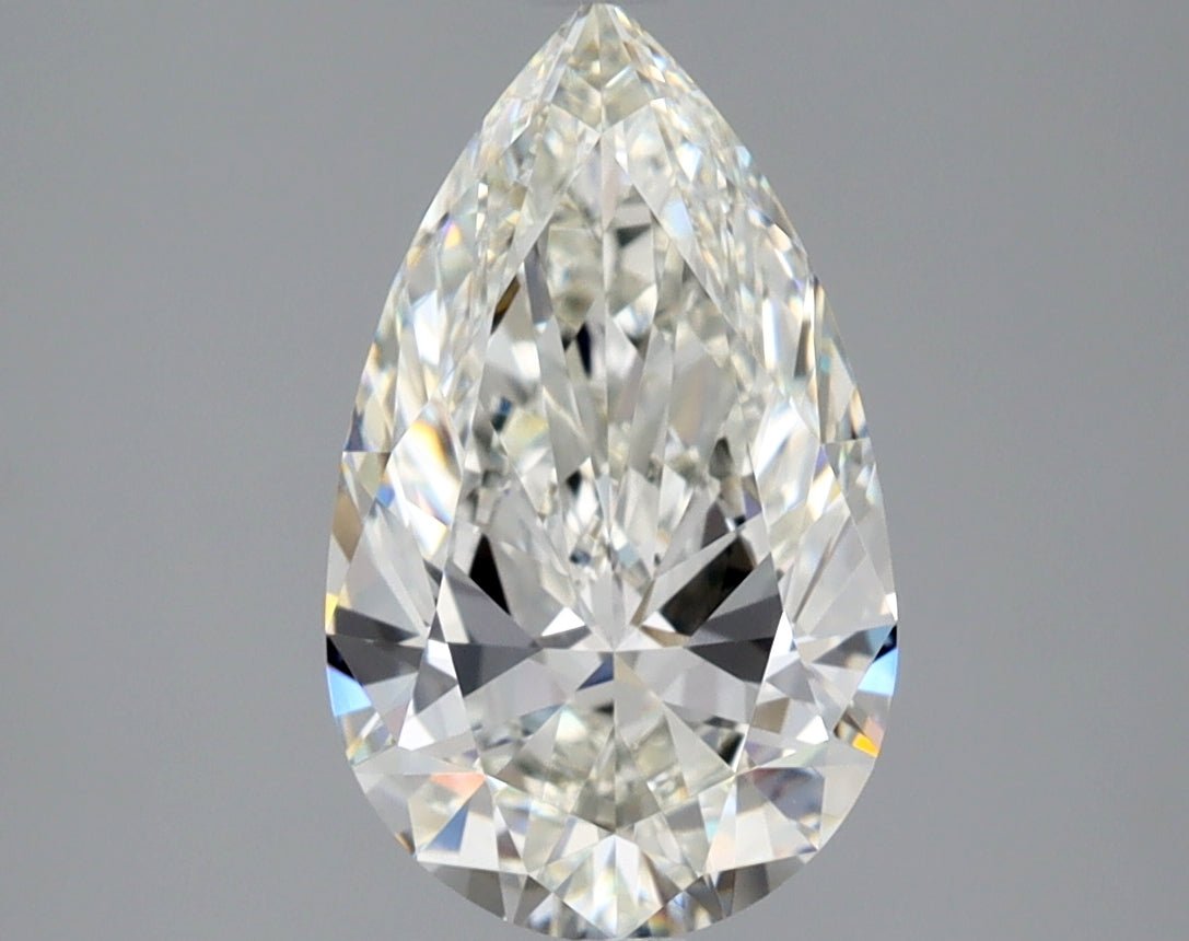 2 Carat Pear - Natural Diamond - 2.01 - I - VVS2 - VG - EX - EX - Diamonds By Rothschild