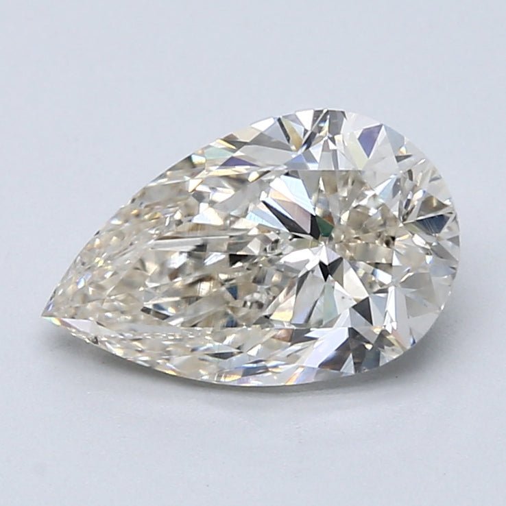 2 Carat Pear - Natural Diamond - 2.01 - J - SI1 - VG - EX - EX - Diamonds By Rothschild
