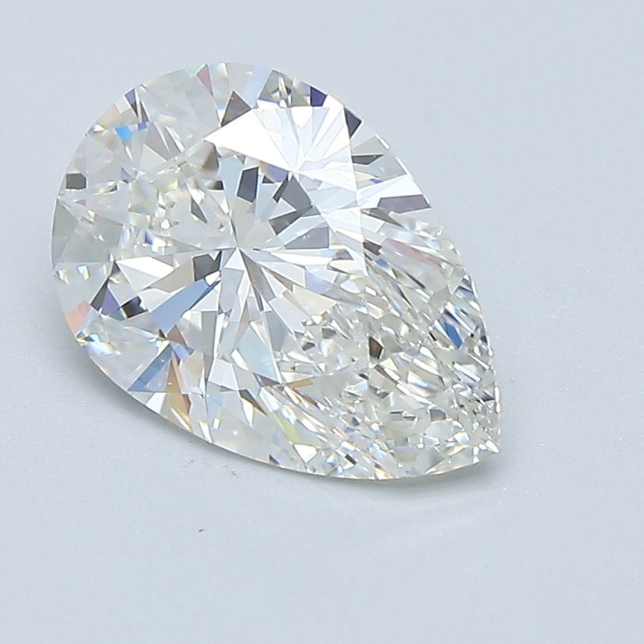 2 Carat Pear - Natural Diamond - 2.02 - H - VS2 - EX - EX - EX - Diamonds By Rothschild
